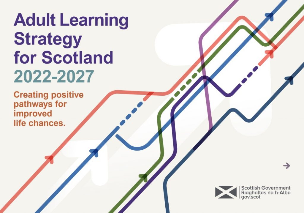 Adult Learning Strategy for Scotland 2022-2027 Front Cover Image