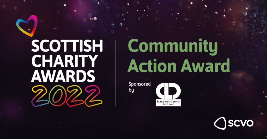 Scottish Charity Awards 2022 Community Action Award Logo