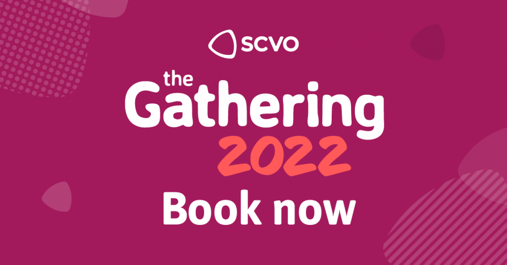 SCVO The Gathering 2022 Book Now Logo
